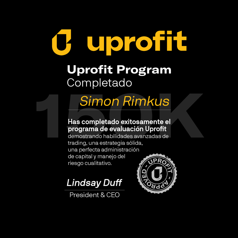 Zertifikat UProfit 150k Simon Rimkus